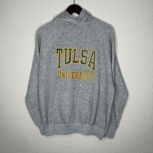 Vintage 70s Gray Tulsa University Hoodie